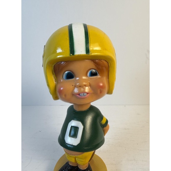 Sports Specialties 1975 Bobblehead Green Bay Packers NFL Football Nodder Vintage - Picture 10 of 16